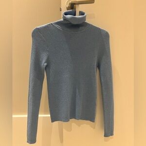 Urban Revivo Blue Turtleneck Sweater